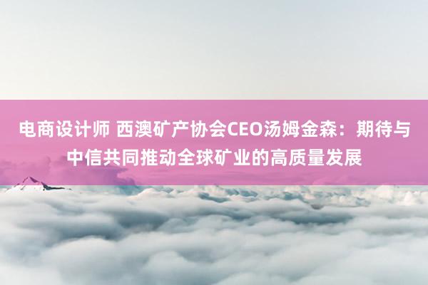 电商设计师 西澳矿产协会CEO汤姆金森：期待与中信共同推动全球矿业的高质量发展